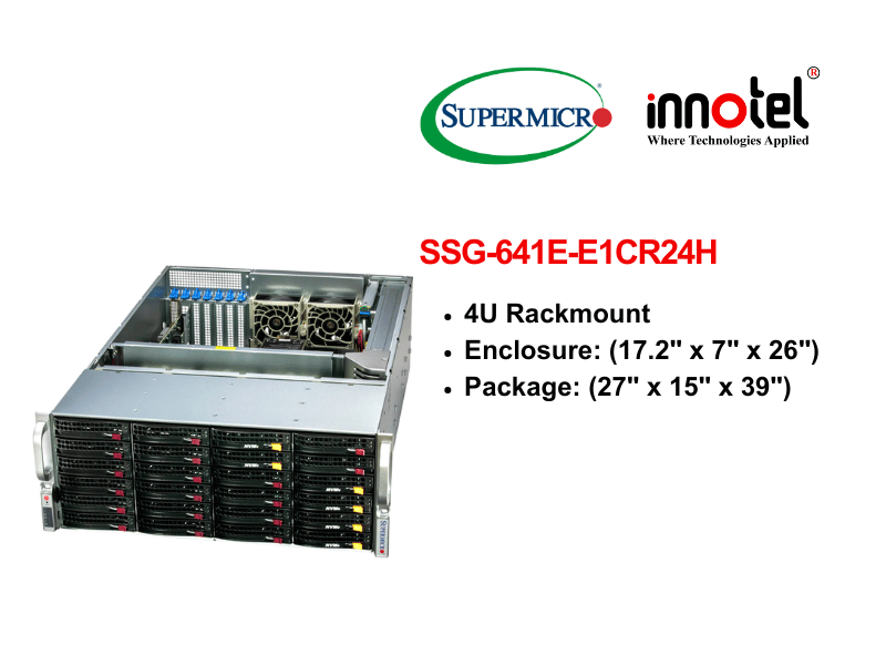 Storage SuperServer SSG-641E-E1CR24H - Thiết bị lưu trữ SAN/NAS Storage SuperServer SSG-641E-E1CR24H