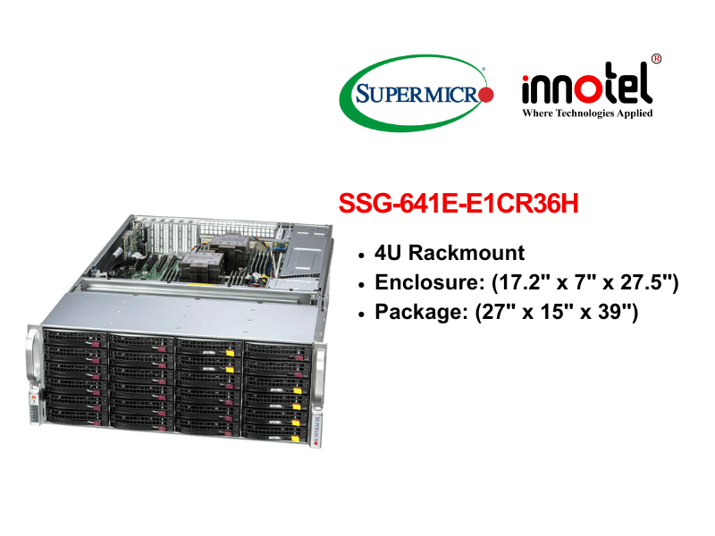 Storage SuperServer SSG-641E-E1CR36H - Thiết bị lưu trữ SAN/NAS Storage SuperServer SSG-641E-E1CR36H
