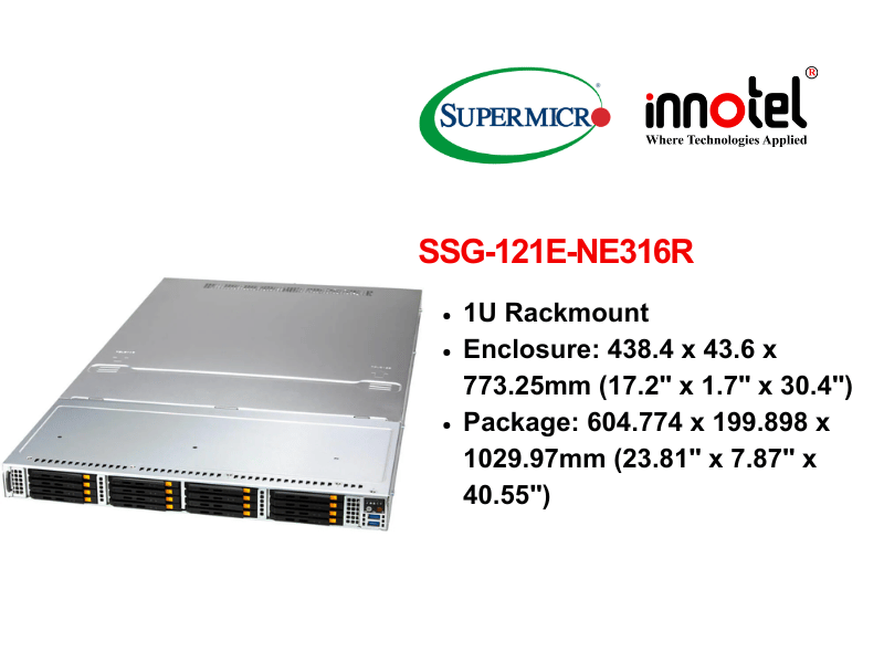 Storage SuperServer SSG-121E-NE316R - Thiết bị lưu trữ SAN/NAS SuperServer SSG-121E-NE316R