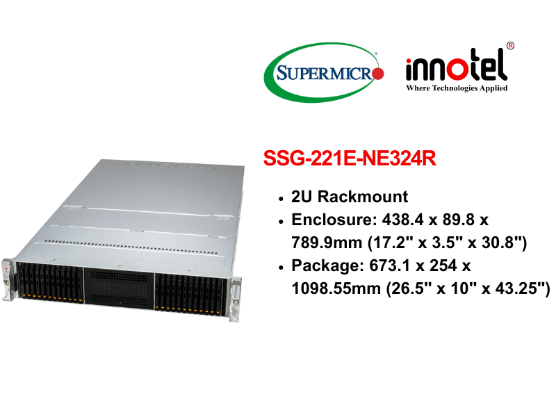 Storage SuperServer SSG-221E-NE324R - Thiết bị lưu trữ SAN/NAS SuperServer SSG-221E-NE324R