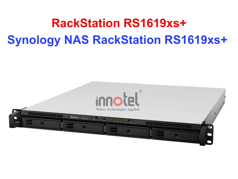 Synology RS1619xs+ - Thiết bị lưu trữ SAN/NAS Synology NAS RackStation RS1619xs+