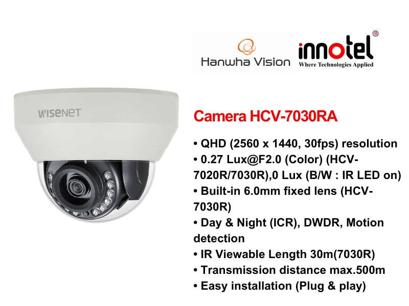Camera Hanwhavision HCV-7030RA