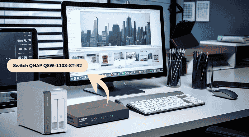 Switch QNAP QSW-1108-8T-R2