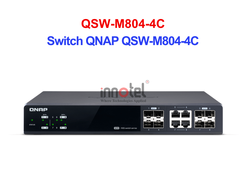Switch QNAP QSW-M804-4C – Thiết Bị Chuyển Mạch Switch QNAP QSW-M804-4C