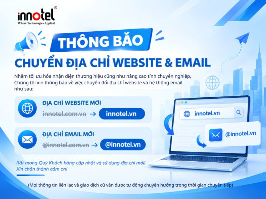 Innotel thong bao chuyen dia chi website va email
